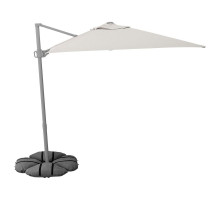 Parasol, wiszący z podstawą, jasny szarobeżowy/ciemnoszary SVALÖN / IGGÖN 495.762.13