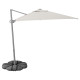 Parasol, wiszący z podstawą, jasny szarobeżowy/ciemnoszary SVALÖN / IGGÖN 495.762.13