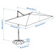 Parasol, wiszący z podstawą, jasny szarobeżowy/ciemnoszary SVALÖN / IGGÖN 495.762.13