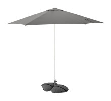 Parasol z podstawą, szary/ciemnoszary HÖGÖN / IGGÖN 895.762.06