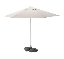 Parasol z podstawą, z nachyleniem jasny szarobeżowy/ciemnoszary JOGGESÖ / IGGÖN 895.762.11