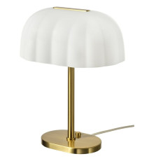 Lampa stołowa, opalowa biel szkło/mosiądzowane AKTERSPRING 005.865.48