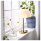 Lampa stołowa, opalowa biel szkło/mosiądzowane AKTERSPRING 005.865.48