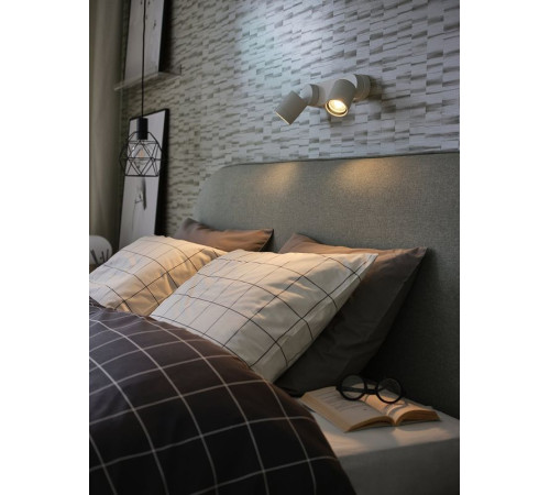 Lampa ścienna podw, montaż stały, biały NYMÅNE 004.289.93