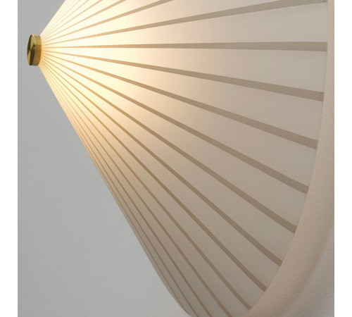 Lampa ścienna, stała instalacja, wzór w paski/biały szkło RORKULT 005.754.32