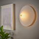 Lampa ścienna, stała instalacja, wzór w paski/biały szkło RORKULT 005.754.32