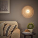 Lampa ścienna, stała instalacja, wzór w paski/biały szkło RORKULT 005.754.32