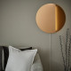 Lampa ścienna/lustra LED, można przyciemniać/brązowy okrągły VARMBLIXT 105.315.41