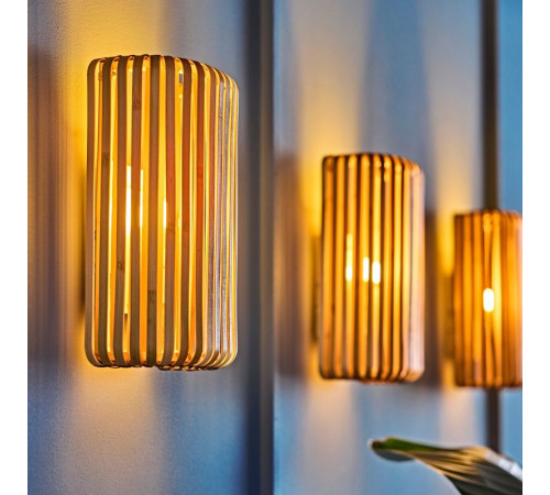 Lampa ścienna, stała instalacja, bambus VARPTROSS 205.951.32