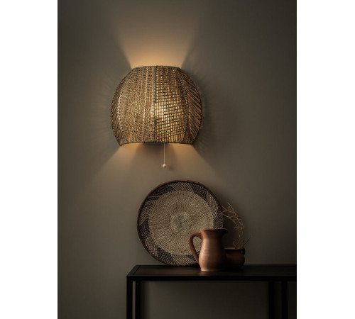 Lampa ścienna, stała instalacja, turzyca/wykonano ręcznie MÅNALG 604.846.98