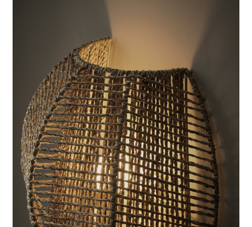 Lampa ścienna, stała instalacja, turzyca/wykonano ręcznie MÅNALG 604.846.98