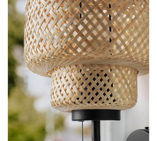 Lampa ścienna, stała instalacja, bambus/wykonano ręcznie SINNERLIG 705.512.15