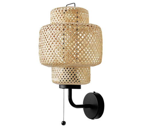 Lampa ścienna, stała instalacja, bambus/wykonano ręcznie SINNERLIG 705.512.15