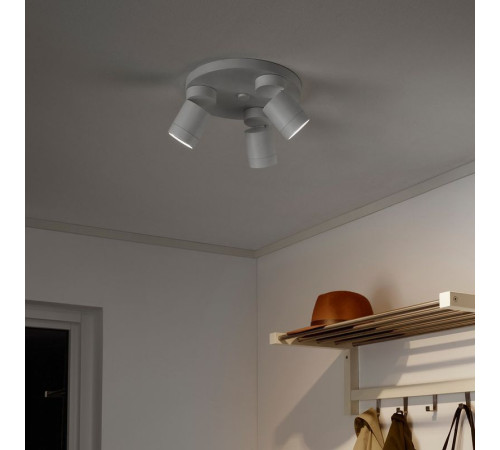 Lampa sufitowa, 3 reflektory, biały NYMÅNE 003.362.67