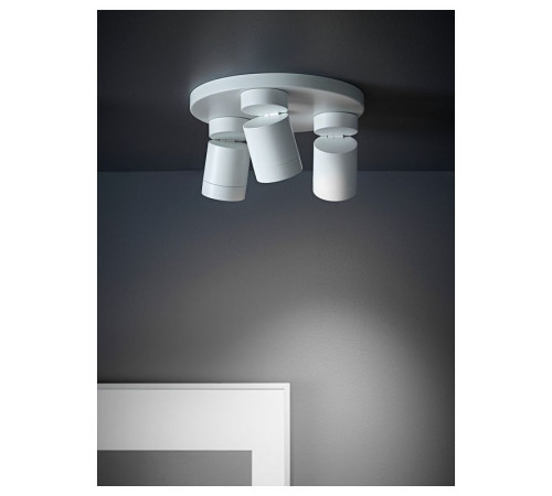 Lampa sufitowa, 3 reflektory, biały NYMÅNE 003.362.67