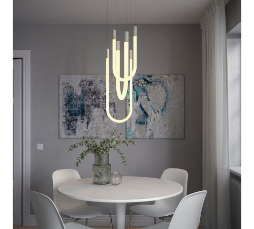 Lampa wisząca LED, można przyciemniać smart/białe szkło białe spektrum VARMBLIXT 306.252.23