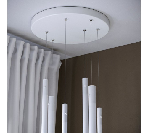 Lampa wisząca LED, można przyciemniać smart/białe szkło białe spektrum VARMBLIXT 306.252.23