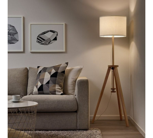 Lampa podłogowa, jesion/biały LAUTERS 304.050.42