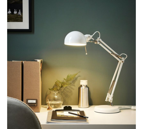 Lampa biurkowa, biały FORSÅ 304.391.17