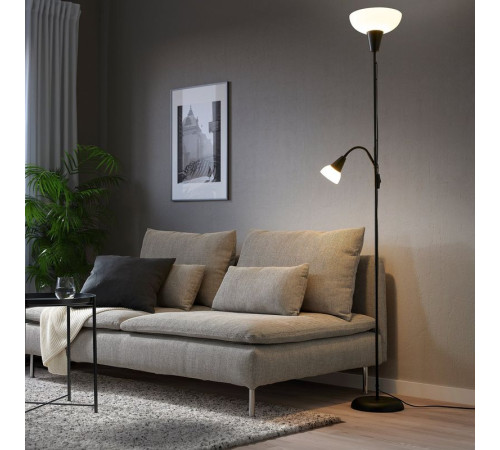 Lampa podłogowa/do czytania, czarny/biały TÅGARP 404.863.87