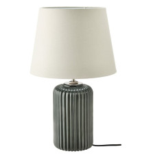 Lampa stołowa, szaroturkusowy ceramika/szary SNÖBYAR 504.504.01
