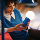 Przenośna lampa LED, na baterie można przyciemniać/niebieski jasnożółty IKEA PS 2026 306.135.69