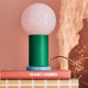 Przenośna lampa LED, na baterie można przyciemniać/zielony jasnoróżowy IKEA PS 2026 506.085.57