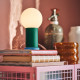 Przenośna lampa LED, na baterie można przyciemniać/zielony jasnoróżowy IKEA PS 2026 506.085.57