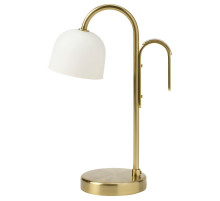 Przenośna lampa LED, na baterie mosiądz/opalowa biel szkło TVÅMASTAD 605.977.80