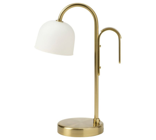 Przenośna lampa LED, na baterie mosiądz/opalowa biel szkło TVÅMASTAD 605.977.80