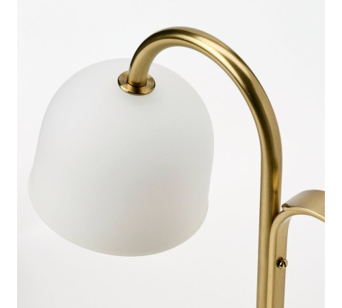 Przenośna lampa LED, na baterie mosiądz/opalowa biel szkło TVÅMASTAD 605.977.80