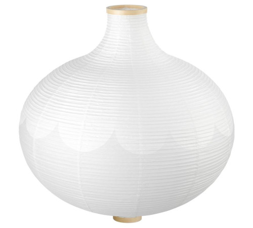 Klosz lampy wiszącej, w kształcie cebuli/biały RISBYN 104.040.91