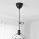 Oprawka z kablem, czarny tkanina SUNNEBY 904.201.29
