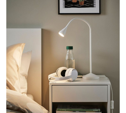 Lampa biurkowa LED, biały NÄVLINGE 504.049.18