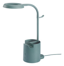 Lampa biurkowa LED, z pojemnikiem można przyciemniać/turkusowy BRUNBÅGE 605.421.70