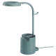 Lampa biurkowa LED, z pojemnikiem można przyciemniać/turkusowy BRUNBÅGE 605.421.70
