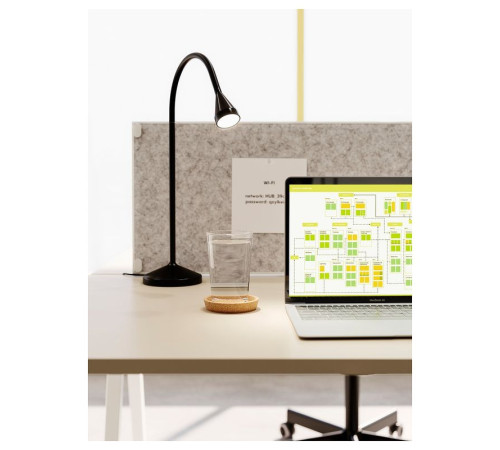 Lampa biurkowa LED, czarny NÄVLINGE 804.044.22