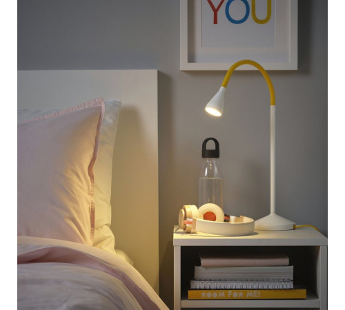 Lampka na biurko LED, żółty/biały NÄVLINGE 805.747.11