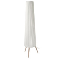 Lampa podłogowa, buk/biały ÖKENSAND 005.415.26