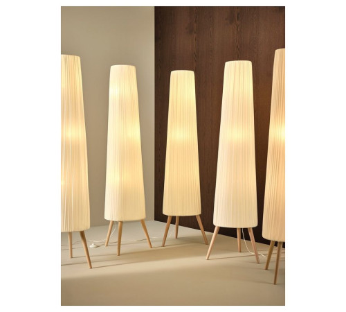 Lampa podłogowa, buk/biały ÖKENSAND 005.415.26