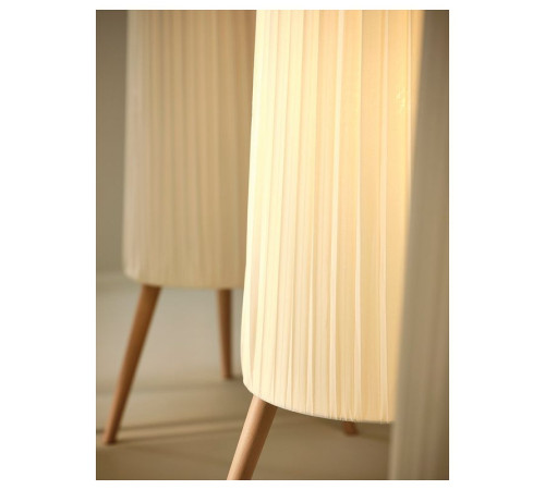 Lampa podłogowa, buk/biały ÖKENSAND 005.415.26