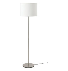 Lampa podłogowa, biały/niklowano RINGSTA / SKAFTET 193.859.60