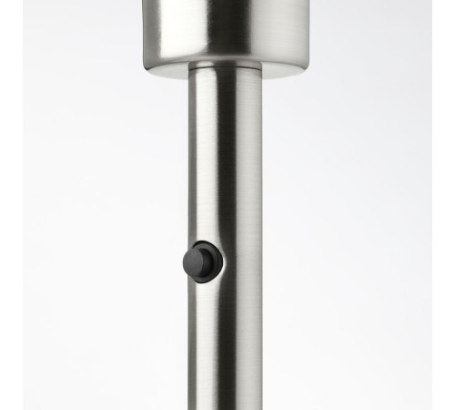 Lampa podłogowa, biały/niklowano RINGSTA / SKAFTET 193.859.60