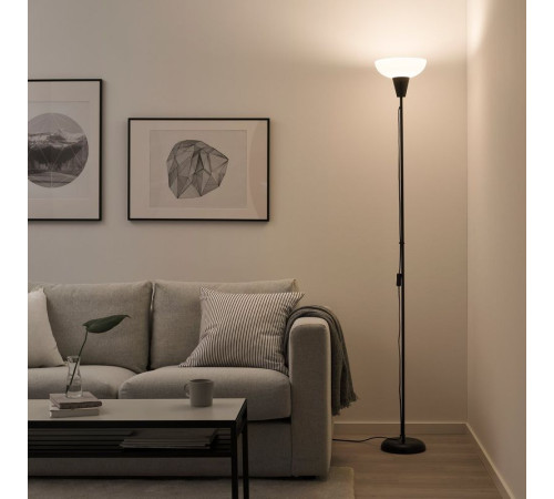Lampa podłogowa, czarny/biały TÅGARP 204.040.95