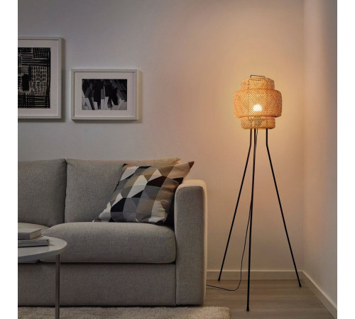 Lampa podłogowa, bambus/wykonano ręcznie SINNERLIG 305.012.13