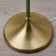 Lampa podłogowa, mosiądz/zielono-szary FLYGHÖJD 305.438.35