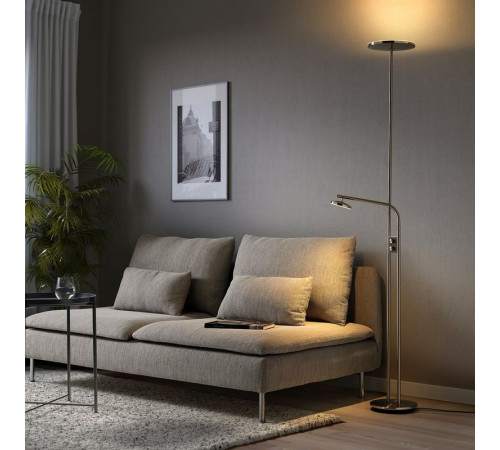 Lampa LED górna/do czytania, można przyciemniać/niklowano ISJAKT 404.597.08