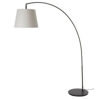 Lampa podłogowa, łuk, jasnoszary SKOTTORP / SKAFTET 493.859.87