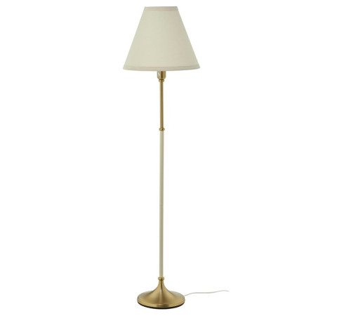 Lampa podłogowa, mosiądz/beżowy FLYGHÖJD 505.744.73