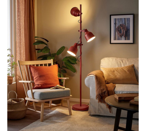 Lampa podłogowa z 3 reflektorami, brązowoczerwony HEKTAR 505.774.62